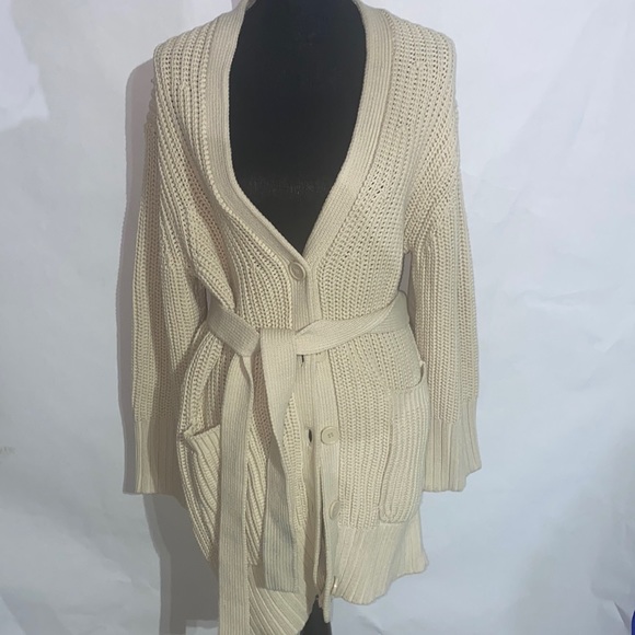 Oversized Cream Cardigan - Picture 1 of 6
